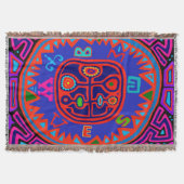 Kuna Indian Mola Compass Deken (Voorkant)