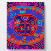 Kuna Indian Mola Compass Fotoplaat (Voorkant)