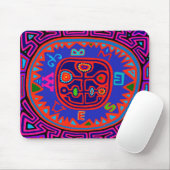Kuna Indian Mola Compass Muismat (Met muis)