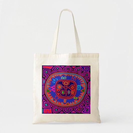 Kuna Indian Mola Compass Tote Bag (Voorkant)