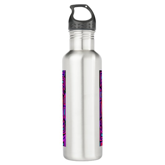 Kuna Indian Mola Compass Waterfles (Achterkant)