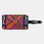 Kuna Indian Mola Flora Bagagelabel (Achterkant horizontaal)