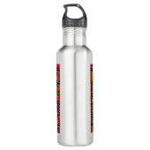 Kuna Indian Mola Stamversieringen - Rood Waterfles (Achterkant)