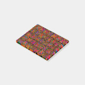 Kuna Indian Mola Tribal Checks - Red Post-it® Notes (Schuin)