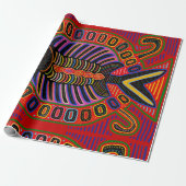 Kuna Indian Mola Vis Cadeau Inpakpapier (Uitgerold)