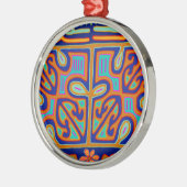 Kuna Indian Music Box - San Blas Mola Metalen Ornament (Links)