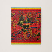 Kuna Indian Stork Bringing Baby Design Legpuzzel (Verticaal)