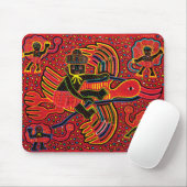 Kuna Indian Stork Bringing Baby Design Muismat (Met muis)