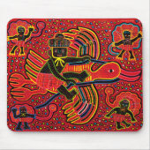 Kuna Indian Stork Bringing Baby Design Muismat (Voorkant)