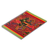 Kuna Indian Stork Bringing Baby Design Notitieboek (Linkerzijde)