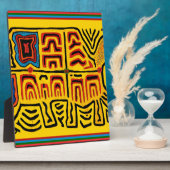 Kuna Indian Tribal Walking Turtle Fotoplaat (Zijkant)