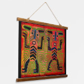 Kuna Indian Twin Spirits Hangend Wandkleed (Gebogen)