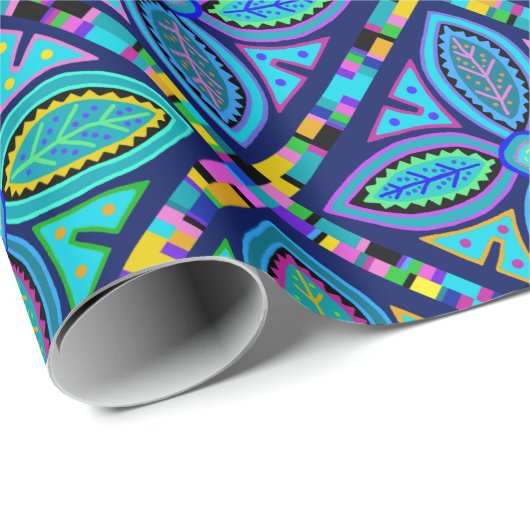 Kuna Indiase Diamant Mola Cadeaupapier (Rol Hoek)