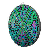 Kuna Indiase Diamond Mola Dartbord (Voorkant Rechts)