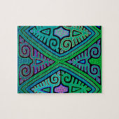 Kuna Indiase Diamond Mola Legpuzzel (Horizontaal)