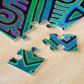 Kuna Indiase Diamond Mola Legpuzzel (Zijkant)