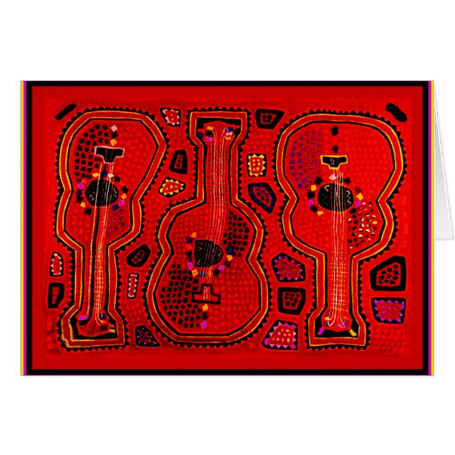 Kuna Indiase Gitaren (Voorkant Horizontaal)