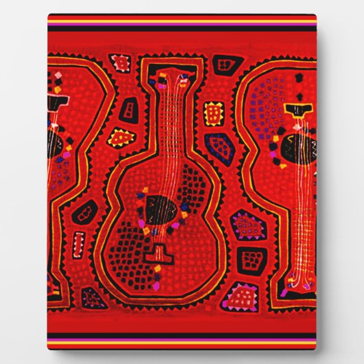 Kuna Indiase Gitaren Fotoplaat (Voorkant)