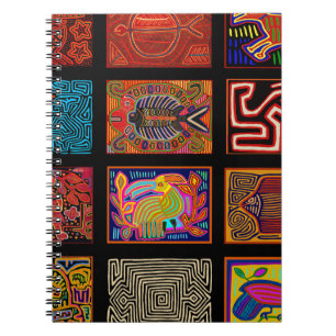 Kuna Indiase Mola Collage Notitieboek