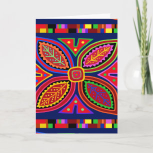 Kuna Indiase Mola Flora Kaart