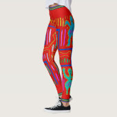 Kuna Indiase Mola Kruis Leggings (Links)