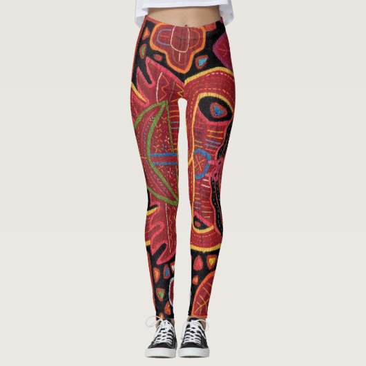 Kuna Indiase Mola Leggings (Voorkant)