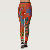 Kuna Indiase Mola Leggings (Achterkant)