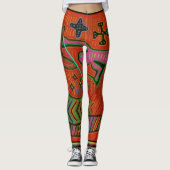 Kuna Indiase Mola Leggings (Voorkant)