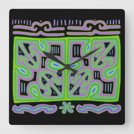 Kuna Indiase muziekdoos Mola wandklok