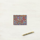 Kuna Indiase muziekdoos - San Blas Mola Post-it® Notes (Op bureau)