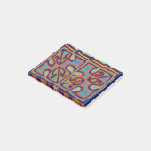 Kuna Indiase muziekdoos - San Blas Mola Post-it® Notes (Schuin)