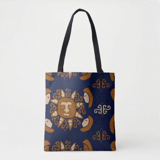 Kuna Indiase Zonnegoden Tote Bag (Voorkant)