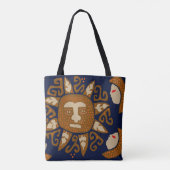 Kuna Indiase Zonnegoden Tote Bag (Achterkant)