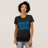 Kuna Indische Blauwe Vogel T-shirt (Voorkant volledig)