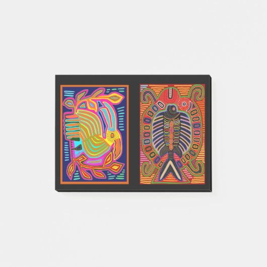 Kuna Indische Mola Collage Post-it® Notes (Voorkant)