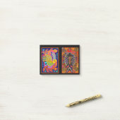 Kuna Indische Mola Collage Post-it® Notes (Op bureau)
