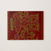 Kuna Indische Mola Geesten Legpuzzel (Horizontaal)