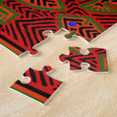 Kuna Indische Mola Geesten Legpuzzel (Zijkant)