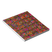 Kuna Indische Mola-Stamchecken - Rood Notitieblok (Schuin)
