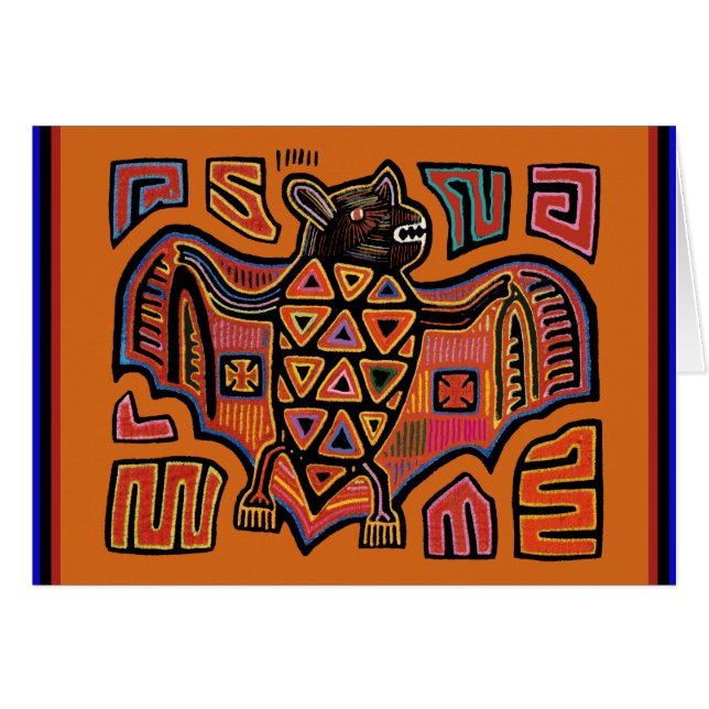 Kuna Indische Mola Vleermuis (Voorkant Horizontaal)