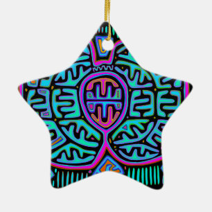 Kuna Indische Vlinder Keramisch Ornament