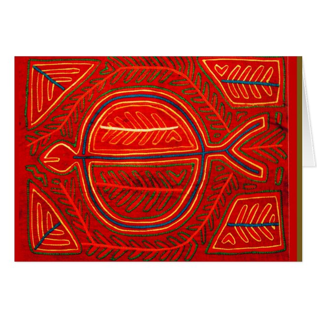 Kuna Mola Stingray (Voorkant Horizontaal)