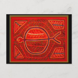 Kuna Mola Stingray Briefkaart