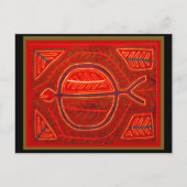 Kuna Mola Stingray Briefkaart (Voorkant)