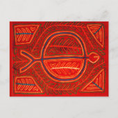 Kuna Mola Stingray Briefkaart (Voorkant)