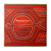 Kuna Mola Stingray Tegeltje (Voorkant)