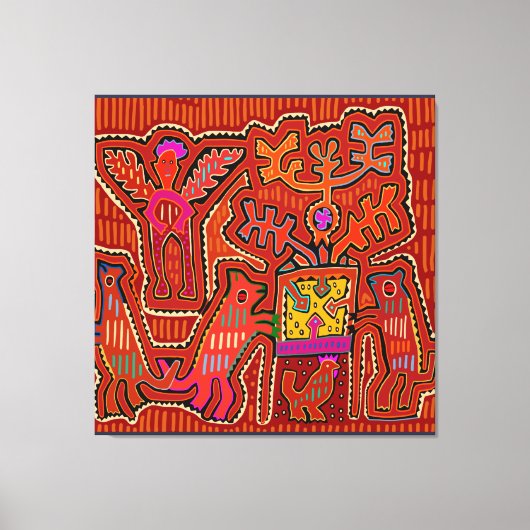 Kuna Shaman Peyote Ritual - SCOTUS beknot mijn rec Canvas Afdruk (Voorkant)