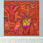 Kuna Shaman Peyote Ritual - SCOTUS beknot mijn rec Canvas Afdruk (Insitu (Houten vloer))