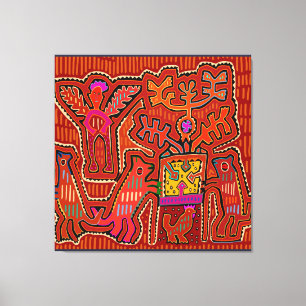 Kuna Shaman Peyote Ritual - SCOTUS beknot mijn rec Canvas Afdruk