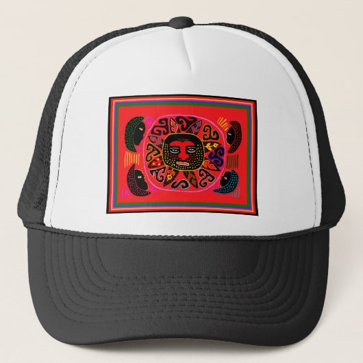 Kuna Tribal Del Sol Trucker Pet (Voorkant)